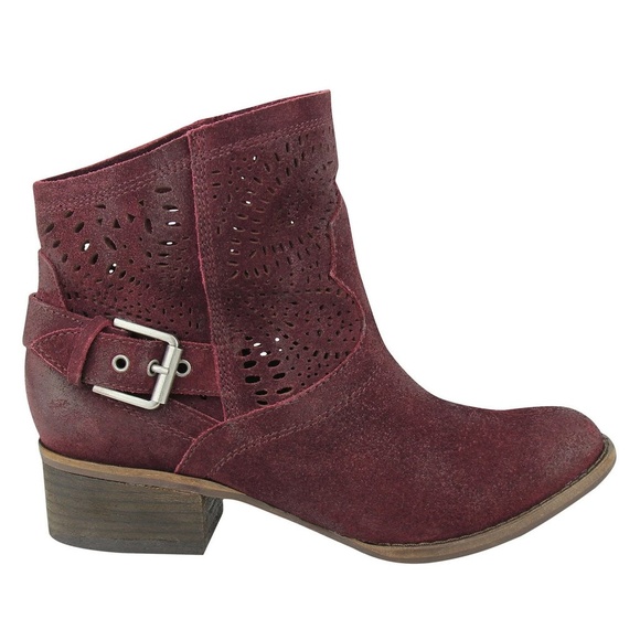 NWOT Burgandy soft leather Booties - Picture 4 of 5